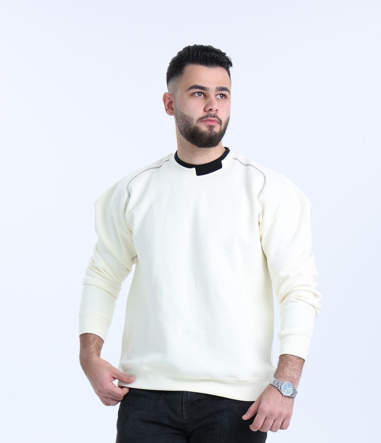 SAGE & CO Essential Crew Top – Off White