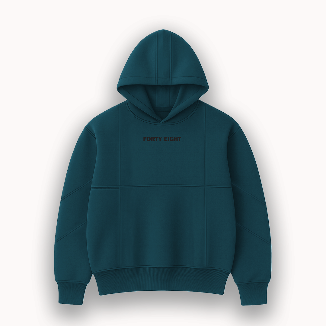 FORTY EIGHT Tactical Green Panel Hoodie