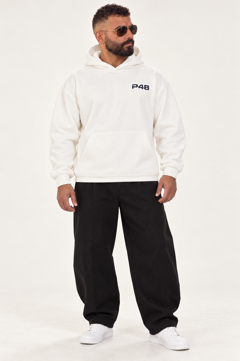 P48 WORLD 01 · ICE — Hoodie